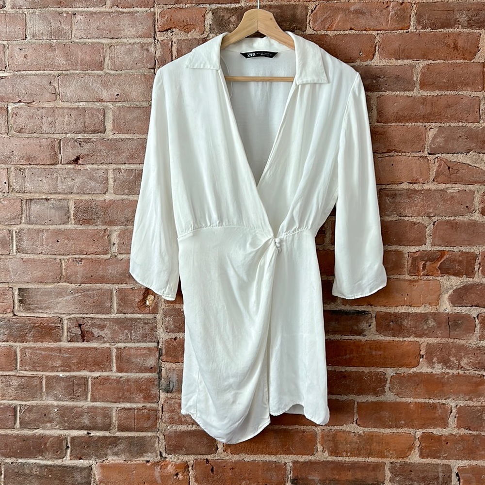 Zara wrap mini dress